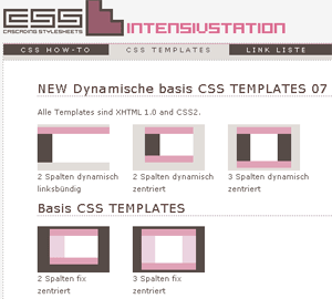 Screenshot: CSS-Templates