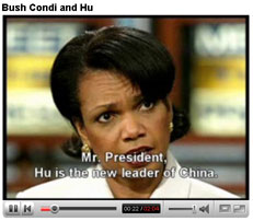 Youtube - Bush, Condi and Hu